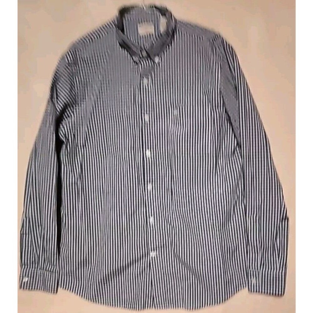 Dockers Shirt Mens Large Blue Plaid Long Sleeve Button Down